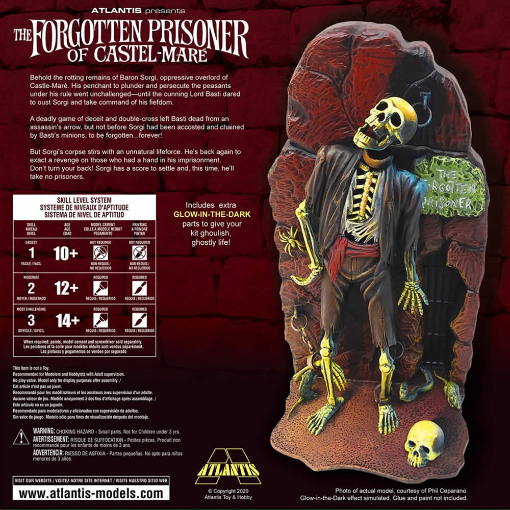 ATMA453 Forgotten Prisoner of Castel Mare Glow in the Dark 1/8 Scale (ONLINE ORDER ONLY)