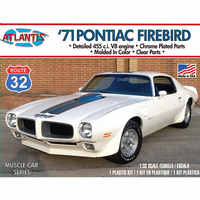 ATMM2009 1971 Pontiac Firebird 1/32 Scale Plastic Model Kit Atlantis Models (ONLINE ORDER ONLY)