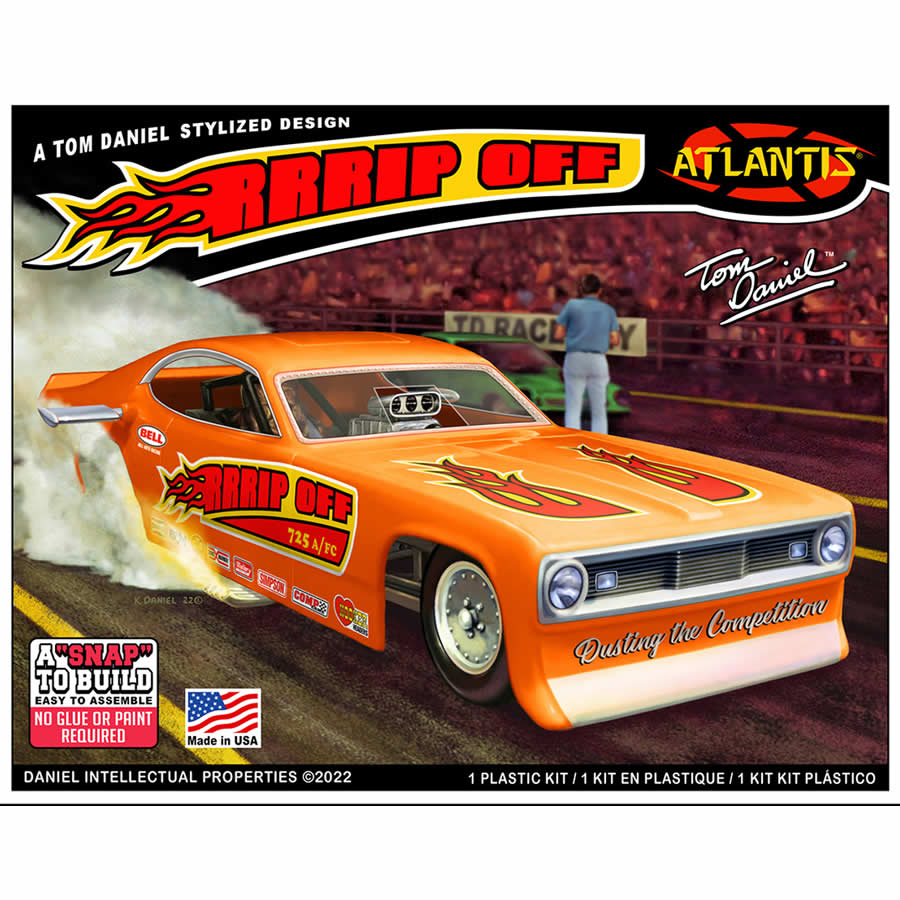 ATMM8277 Rrrrip Off Funny Car 1/32 Scale Plastic Model Kit Atlantis Models (ONLINE ORDER ONLY)