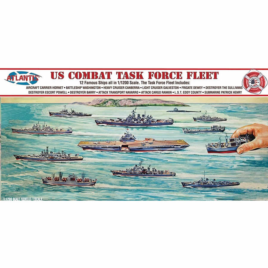 ATMR6300 US Command Task Force 1/1200 Scale Plastic Model Kit Atlantis Models (ONLINE ORDER ONLY)
