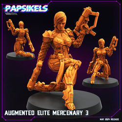 3D Printed Papsikels Augmented Elite Mercenary Set May 2024 Cyberpunk 28mm 32mm (Online Only)