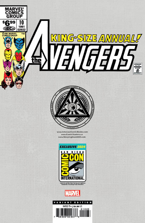 [Foil] Avengers Annual #10 Unknown Comics David Nakayama Exclusive Var Facsimile Sdcc 2024 Edition (05/24/2024) (ONLINE ORDER ONLY)