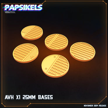 3D Printed Papsikels Avh X1 Bases Nov 2024 Scifi 28mm 32mm (Online Only)
