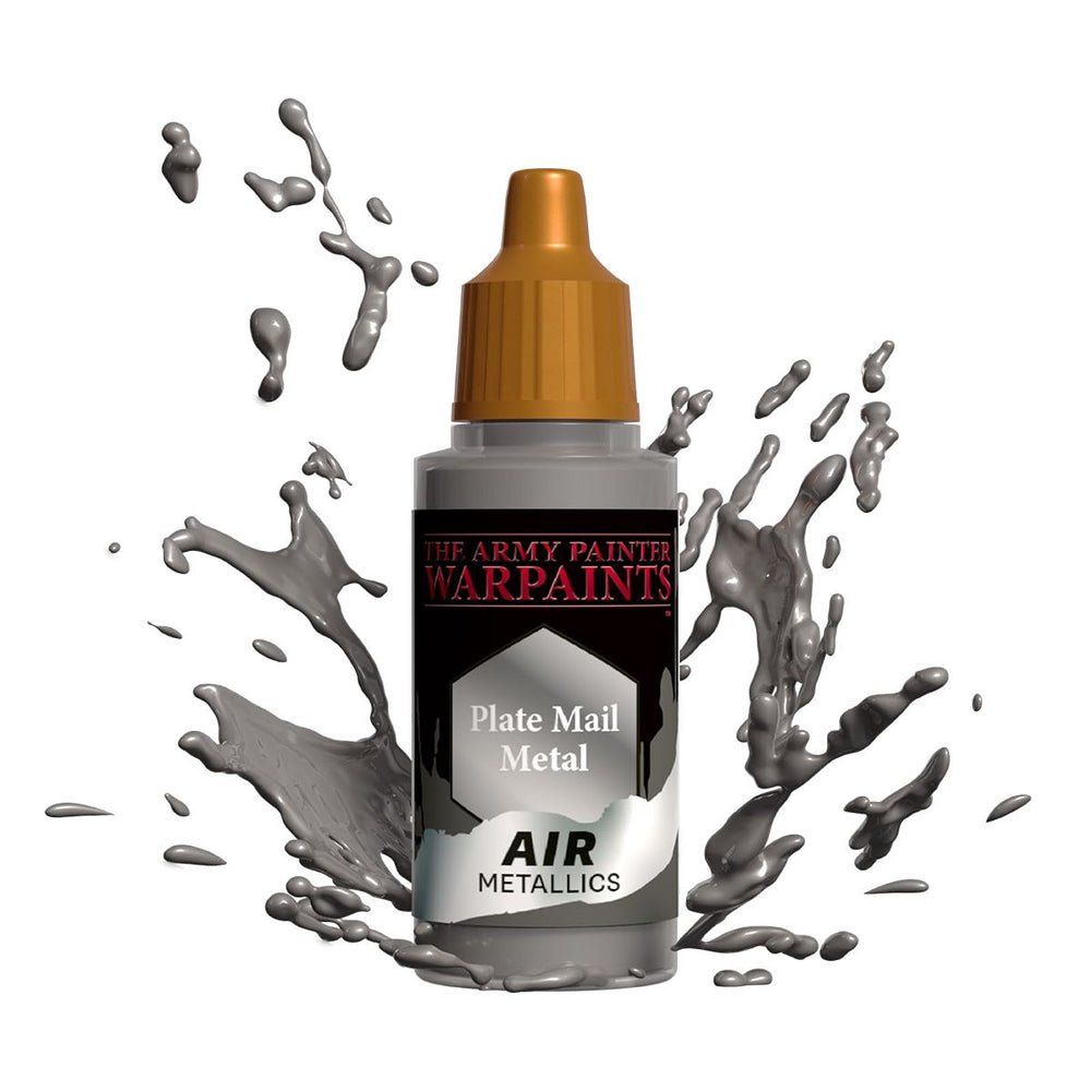 Army Painter Warpaints Air Metallics: Plate Mail Metal 18ml (ONLINE ORDER ONLY)