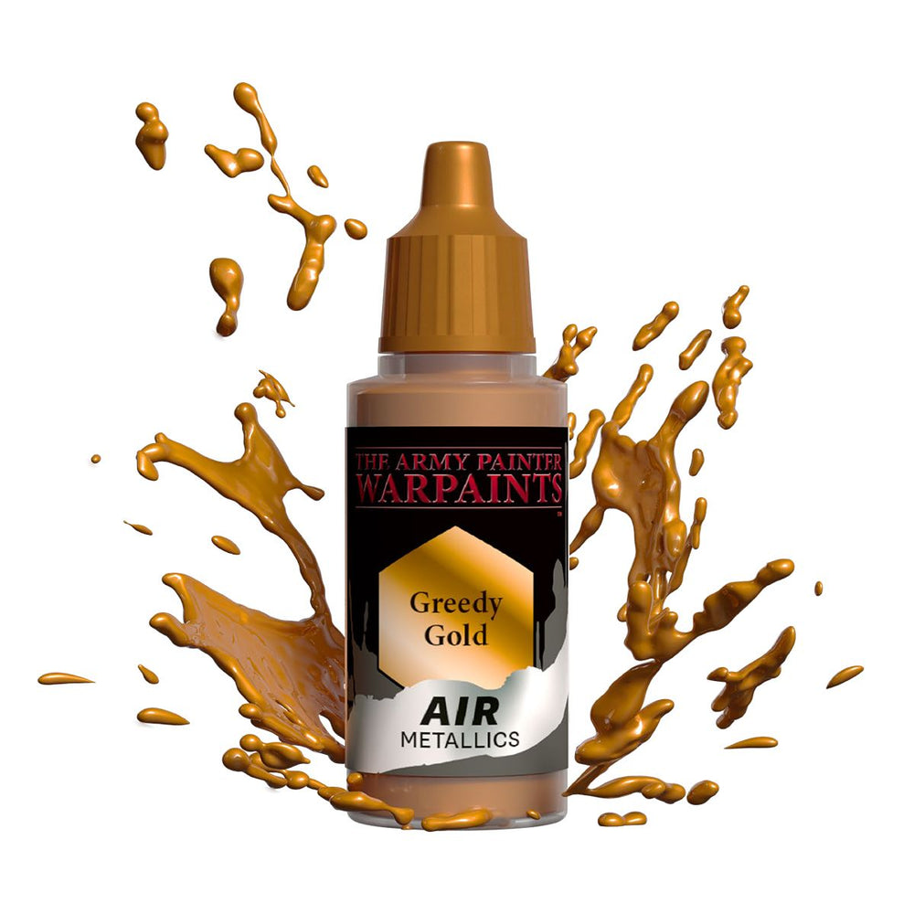 Army Painter Warpaints Air Metallics: Greedy Gold 18ml (ONLINE ORDER ONLY)