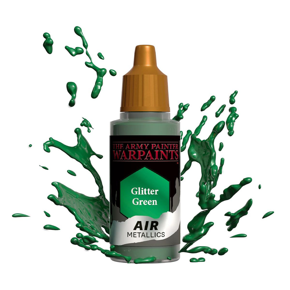 Army Painter Warpaints Air Metallics: Glitter Green 18ml (ONLINE ORDER ONLY)