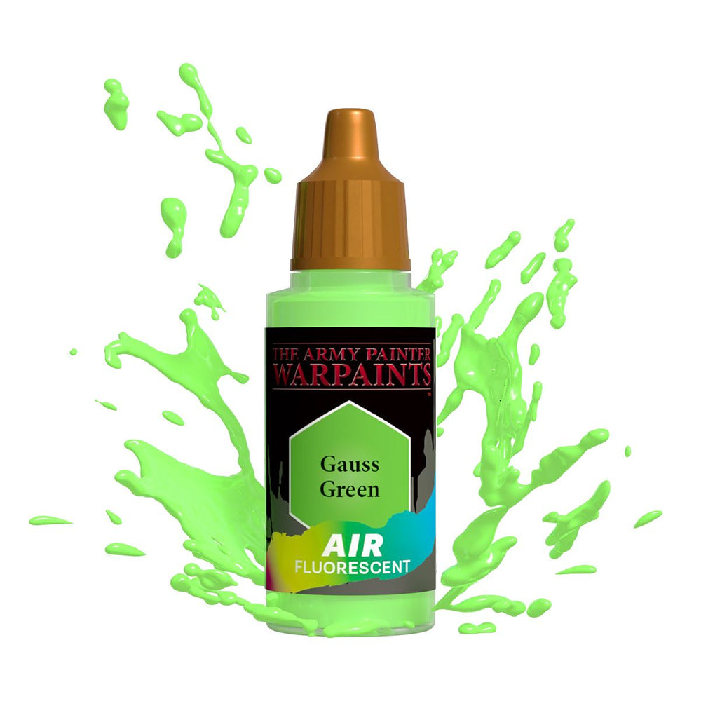Army Painter Warpaints Air Fluorescent: Gauss Green 18ml (ONLINE ORDER ONLY)