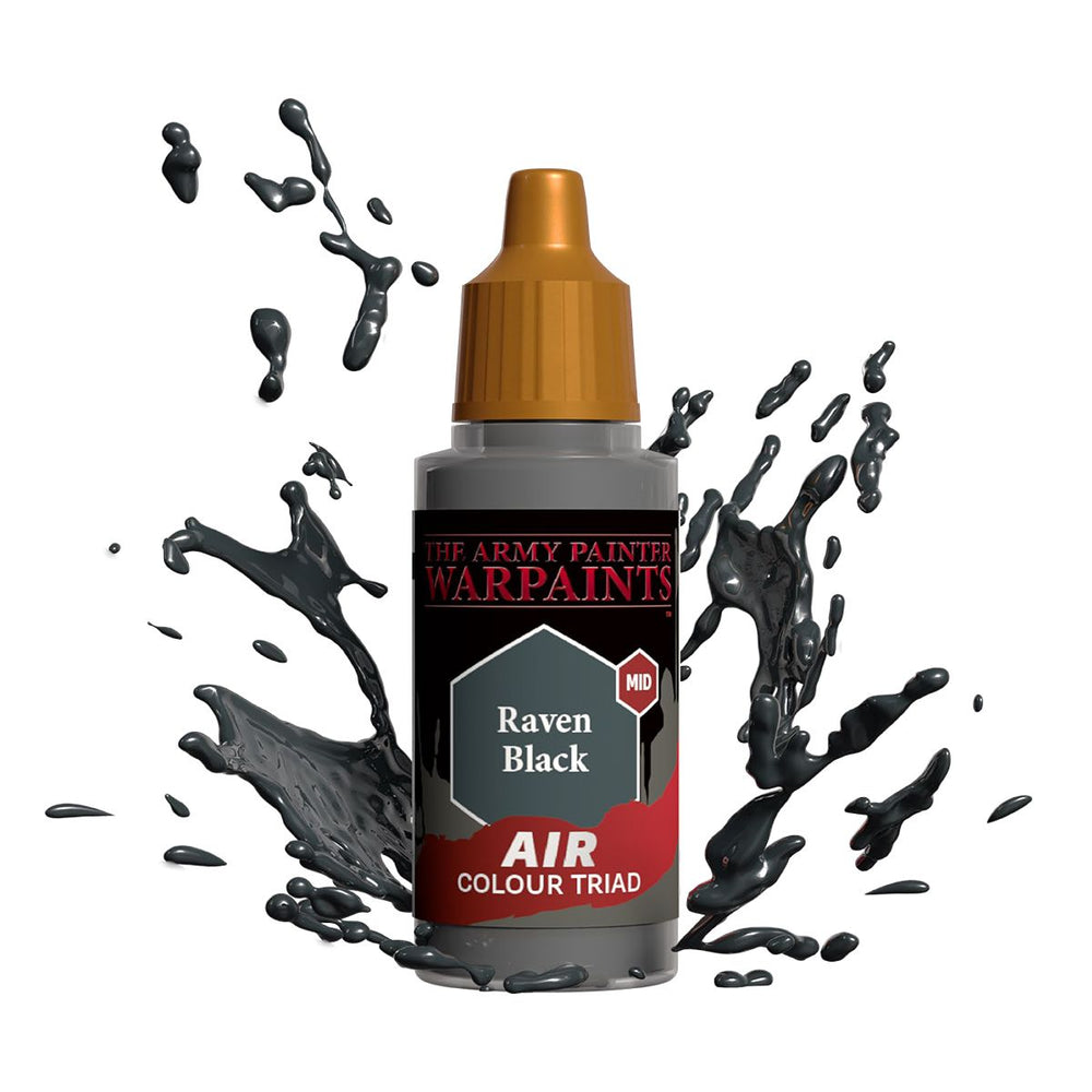 Army Painter Warpaints Air: Raven Black 18ml (ONLINE ORDER ONLY)