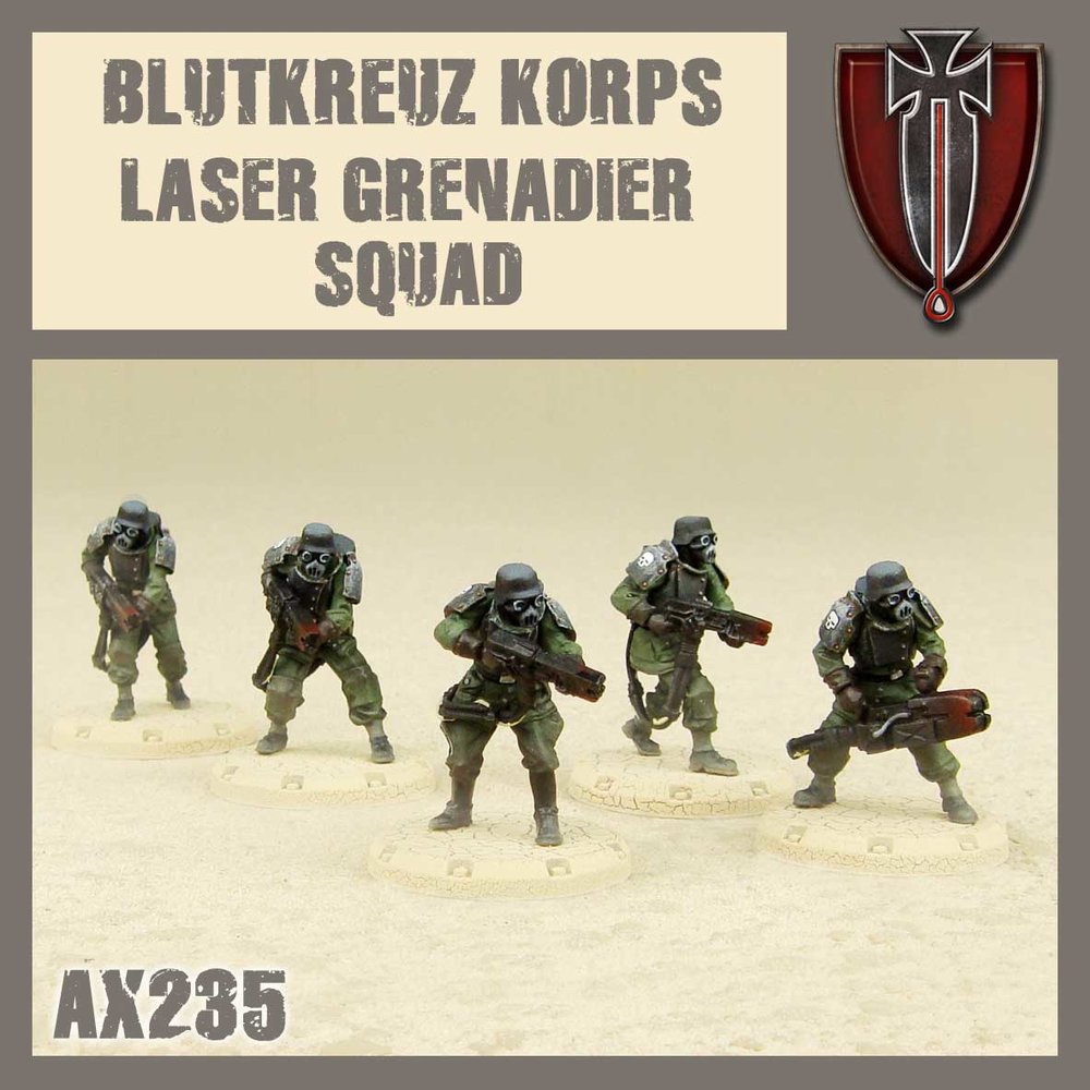 DUST 1947: Blutkreuz Korps Laser Grenadier Squad (ONLINE ORDER ONLY)