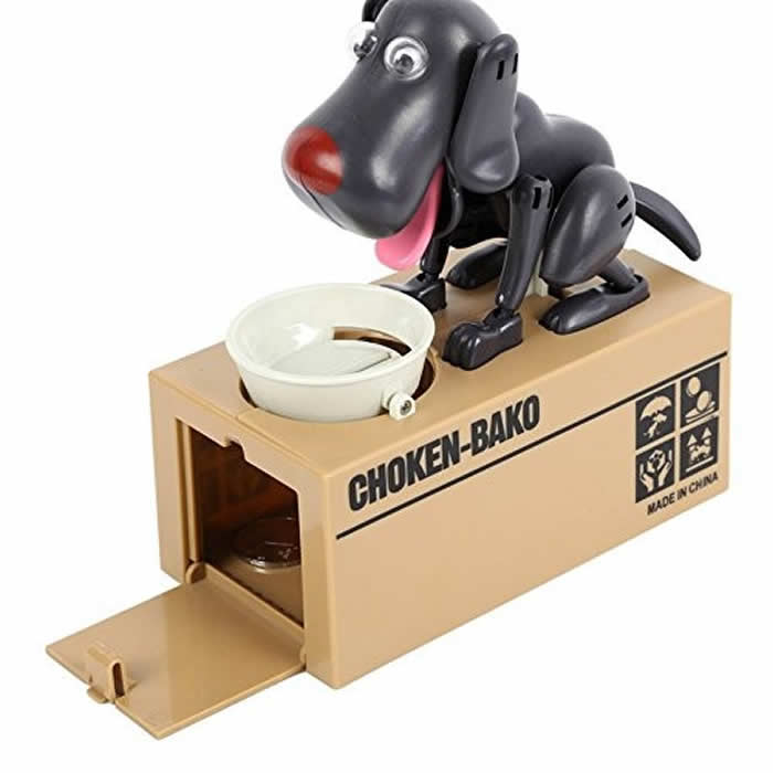 AZIMPT801 Robot Dog Savings Bank Black (ONLINE ORDER ONLY)