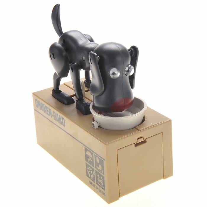 AZIMPT801 Robot Dog Savings Bank Black (ONLINE ORDER ONLY)