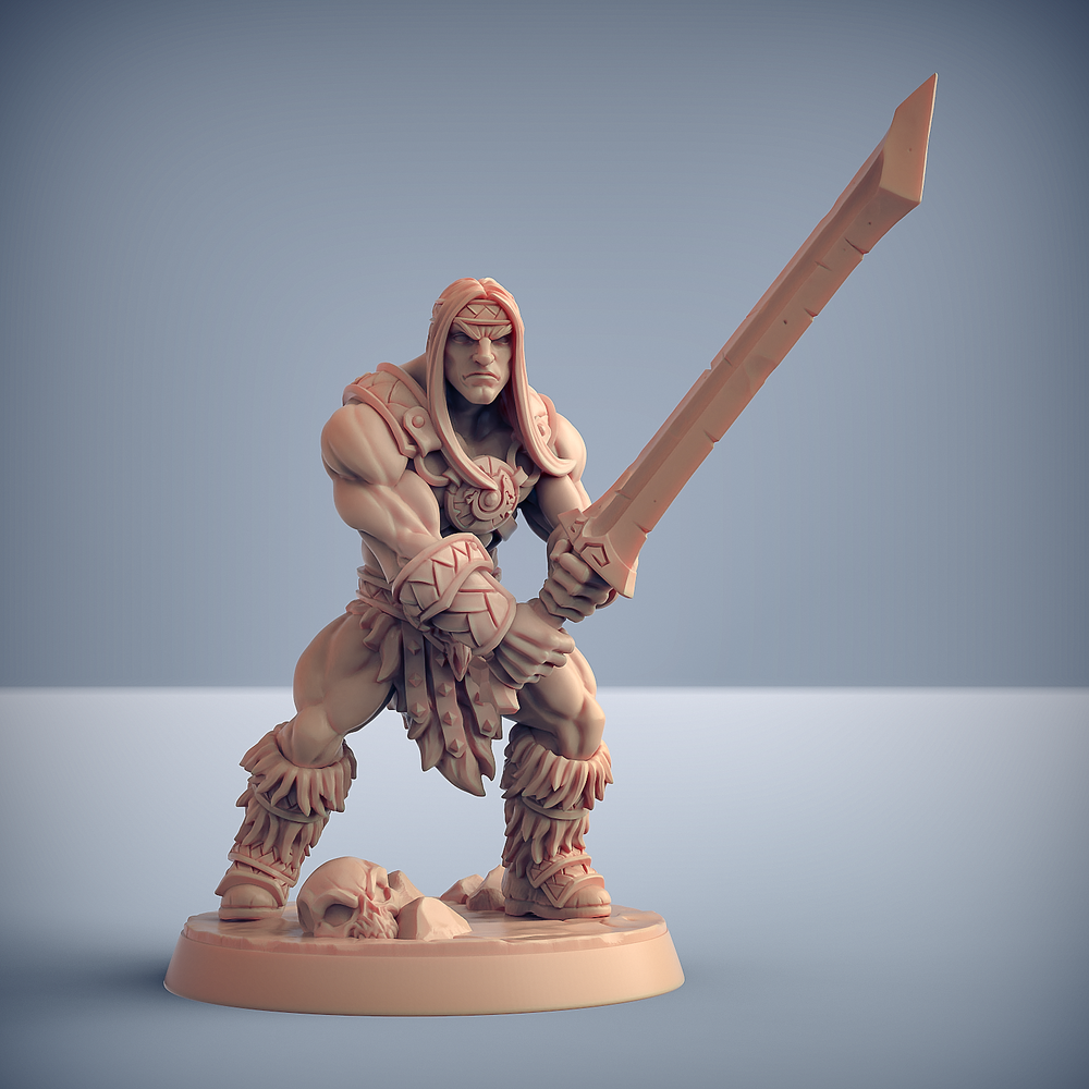 3D Printed Artisan Guild Modular Dragonpeak Barbarians Dragonpeak Barbarians 28mm 32mm (Online Only)