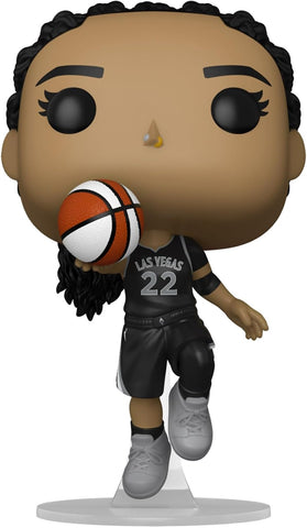 WNBA Aces A'ja Wilson Funko Pop! Vinyl Figure #01 with Funko Protector (Online Order Only)