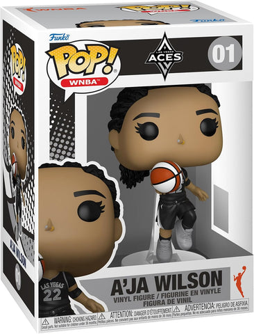WNBA Aces A'ja Wilson Funko Pop! Vinyl Figure #01 with Funko Protector (Online Order Only)