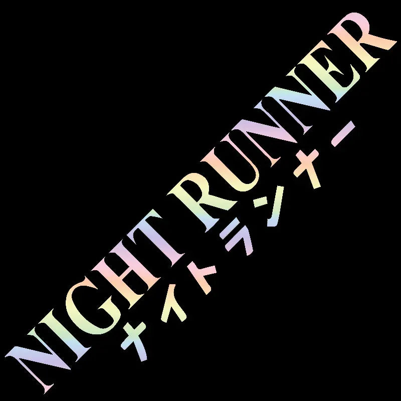 JDM Car Sticker NIGHT RUNNER&Not Fast Just Loud&Low Standards&Speed Stars JDM Windscreen Banner Competition Decoration Decals (ONLINE ORDER ONLY)