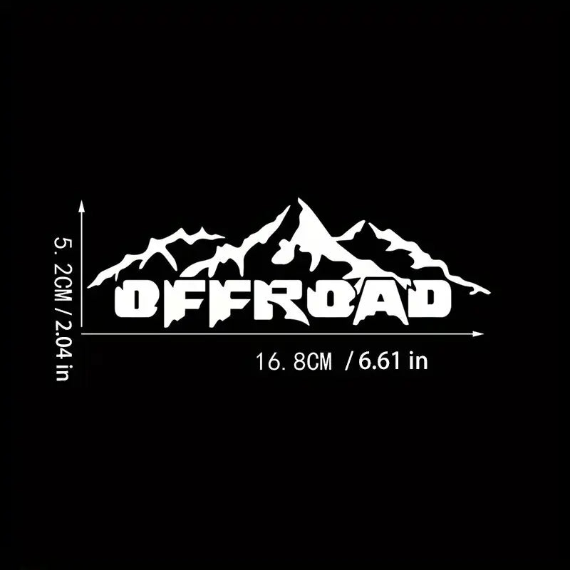 Mountain Graphic Off Road Funny Vinyl Decal Creative Camping Adventure Car Sticker (ONLINE ORDER ONLY)