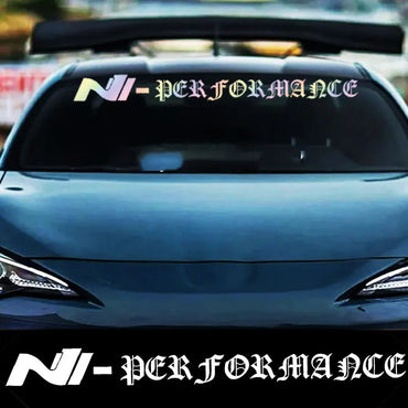N Performance Car Sticker Windshield Shape I30N Nthusiast CD 109DB Character Sports Style Letters Stickers Vinyl Decals (ONLINE ORDER ONLY)