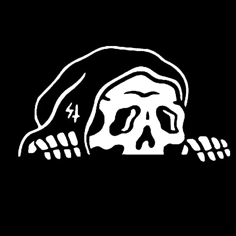 Peep Skeleton Car Sticker Decorated Windshield Windows Halloween  Lurking Reaper Ghost Stickers Die Cutting Vinyl Decals (ONLINE ORDER ONLY)