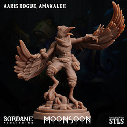 3D Printed Sordane Publishing Aaris Rogue Amakalee Moonsoon 28 32mm D&D (Online Only)