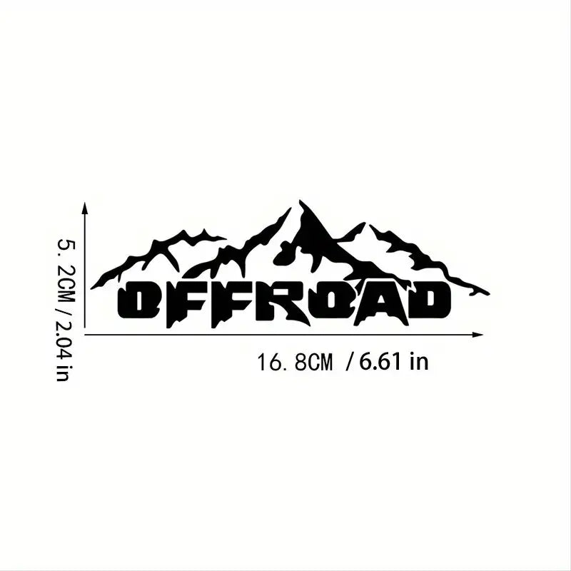 Mountain Graphic Off Road Funny Vinyl Decal Creative Camping Adventure Car Sticker (ONLINE ORDER ONLY)