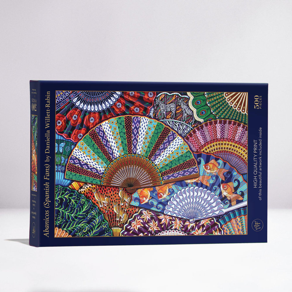 Abanicos (Spanish Fans) 500 Piece Premium Jigsaw Puzzle Art & Fable (ONLINE ORDER ONLY)