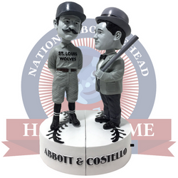Abbott and Costello "Who's on First?" Talking Black and White Bobblehead Set (ONLINE ORDER ONLY)