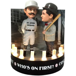 Abbott and Costello "Who's on First?" on Stage Light Up Talking Dual Bobblehead (ONLINE ORDER ONLY)