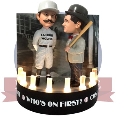 Abbott and Costello "Who's on First?" on Stage Light Up Talking Dual Bobblehead (ONLINE ORDER ONLY)