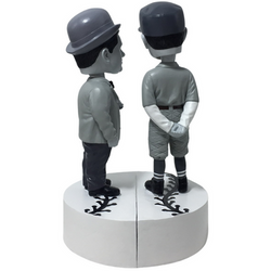 Abbott and Costello "Who's on First?" Talking Black and White Bobblehead Set (ONLINE ORDER ONLY)