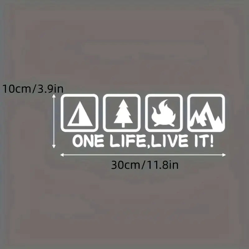 Outdoor Personalized RV Camping Car Modification Accessories Car Stickers Pull-up Car Rear Stickers Car Stickers (ONLINE ORDER ONLY)