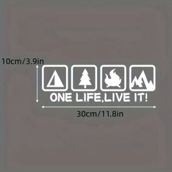 Outdoor Personalized RV Camping Car Modification Accessories Car Stickers Pull-up Car Rear Stickers Car Stickers (ONLINE ORDER ONLY)