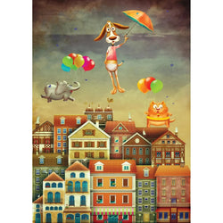 Above the City 1000 Piece Jigsaw Puzzle Enjoy (ONLINE ORDER ONLY)