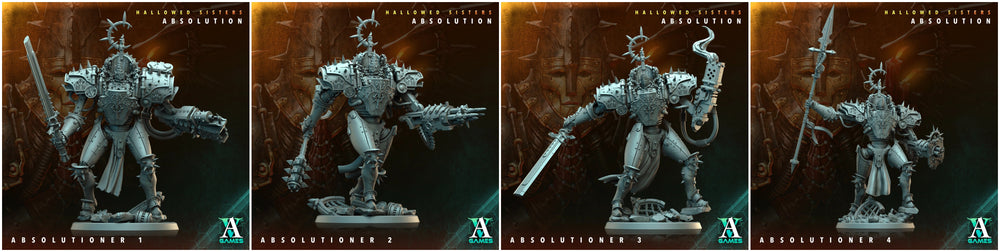 3D Printed Archvillain Games Absolutioner Hallowed Sisters Absolution 28 32mm D&D (Online Only)
