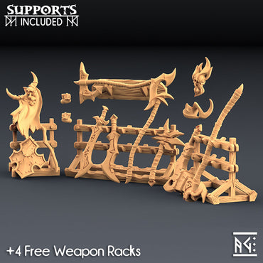 3D Printed Artisan Guild Abyss Demon Weapons Rack Abyss Demons Set 28mm 32mm (Online Only)