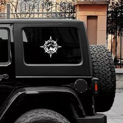 Camping Compass stickers,mountains and woods,Car Stickers, Vinyl Decals - For Cars, Trucks, Walls, Laptops, Windows, Motorcycles (ONLINE ORDER ONLY)