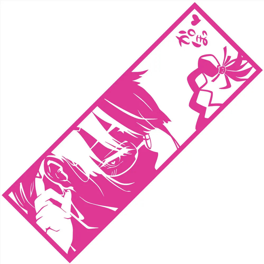 Tsubasa Hanekawa Monogatari Series Car Stickers Window Windshield Bumper Decoration Stickers Auto Parts Laser Vinyl Decals (ONLINE ORDER ONLY)