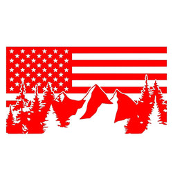 American Flag Aar Stickers PVC Natural Forest Window Decoration Creative Decals Automobile Styling Interesting Vinyl Decals (ONLINE ORDER ONLY)