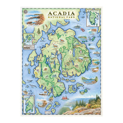 Acadia National Park 1000 Piece Jigsaw Puzzle Xplorer Maps (ONLINE ORDER ONLY)