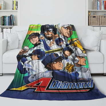 Ace of Diamond Blanket Flannel Fleece Throw Room Decoration (Online Order Only)