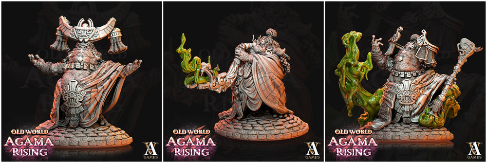 3D Printed Archvillain Games Acolytes of Ziskal Old World Agama Rising 28 32mm D&D (Online Only)