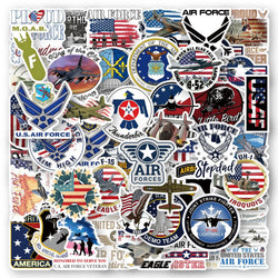 USAF Stickers Decals for Laptop, Phone, Suitcase, Helmet, Car, Kids Toys - 10/30/50PCS (Online Order Only)
