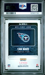 Graded 2025 Panini Instant Cam Ward #RPSFL4 RPS First Look Rookie RC Football Card PSA 9 Mint (ONLINE ORDER ONLY)