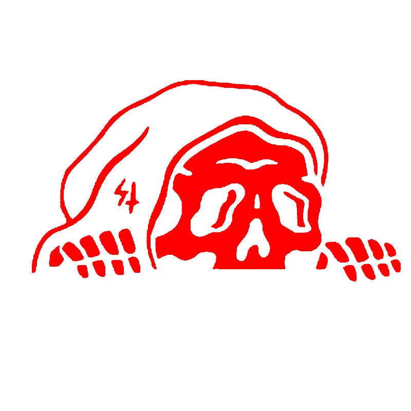Peep Skeleton Car Sticker Decorated Windshield Windows Halloween  Lurking Reaper Ghost Stickers Die Cutting Vinyl Decals (ONLINE ORDER ONLY)