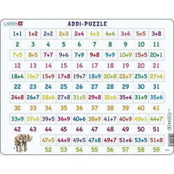 Addition Math 58 Piece Tray Jigsaw Puzzle Larsen