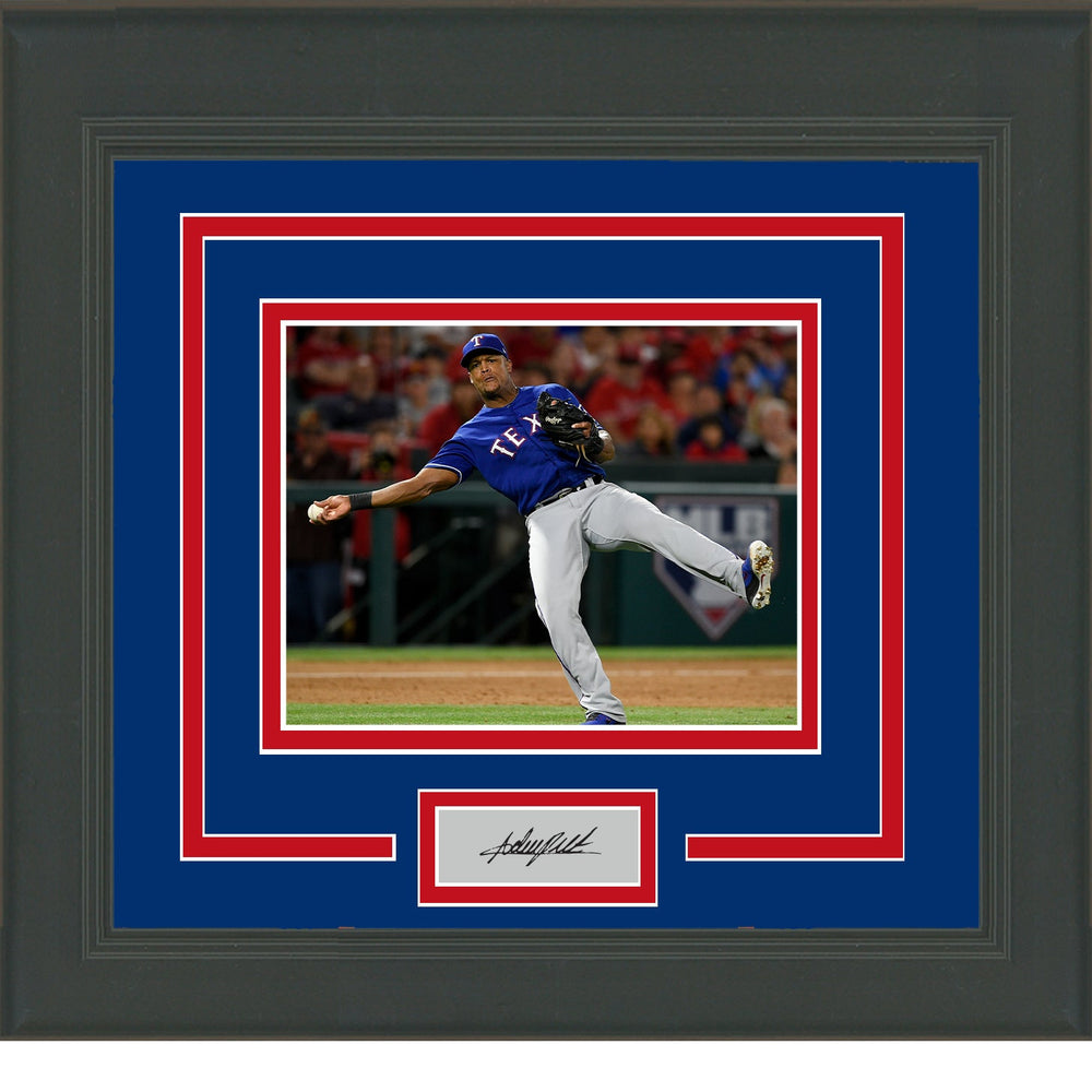 Framed Adrian Beltre Facsimile Laser Engraved Signature Auto Texas Rangers 11x14 Baseball Photo (ONLINE ORDER ONLY)