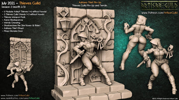 3D Printed Artisan Guild Adriana Thief Pinup Thieves Guild 28mm 32mm (Online Only)