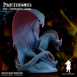 3D Printed Sordane Publishing Adult Blue Dragon Pantheons The Chromatic Cabal 28 32mm D&D (Online Only)