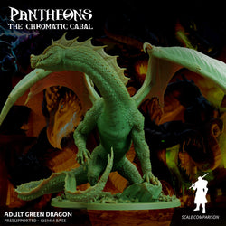 3D Printed Sordane Publishing Adult Green Dragon Pantheons The Chromatic Cabal 28 32mm D&D (Online Only)