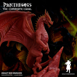 3D Printed Sordane Publishing Adult Red Dragon Pantheons The Chromatic Cabal 28 32mm D&D (Online Only)