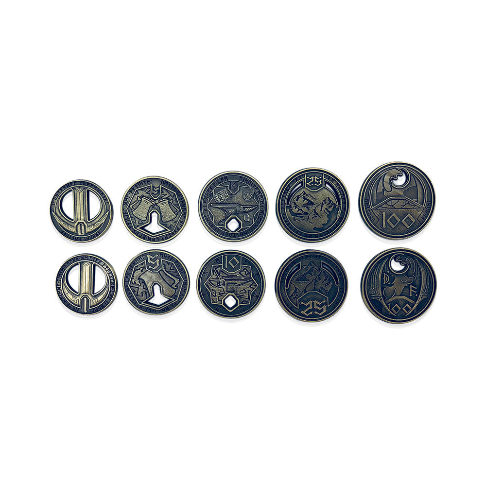 Adventure Coins – Dwarven Metal Coins Set of 10 (Online Only)